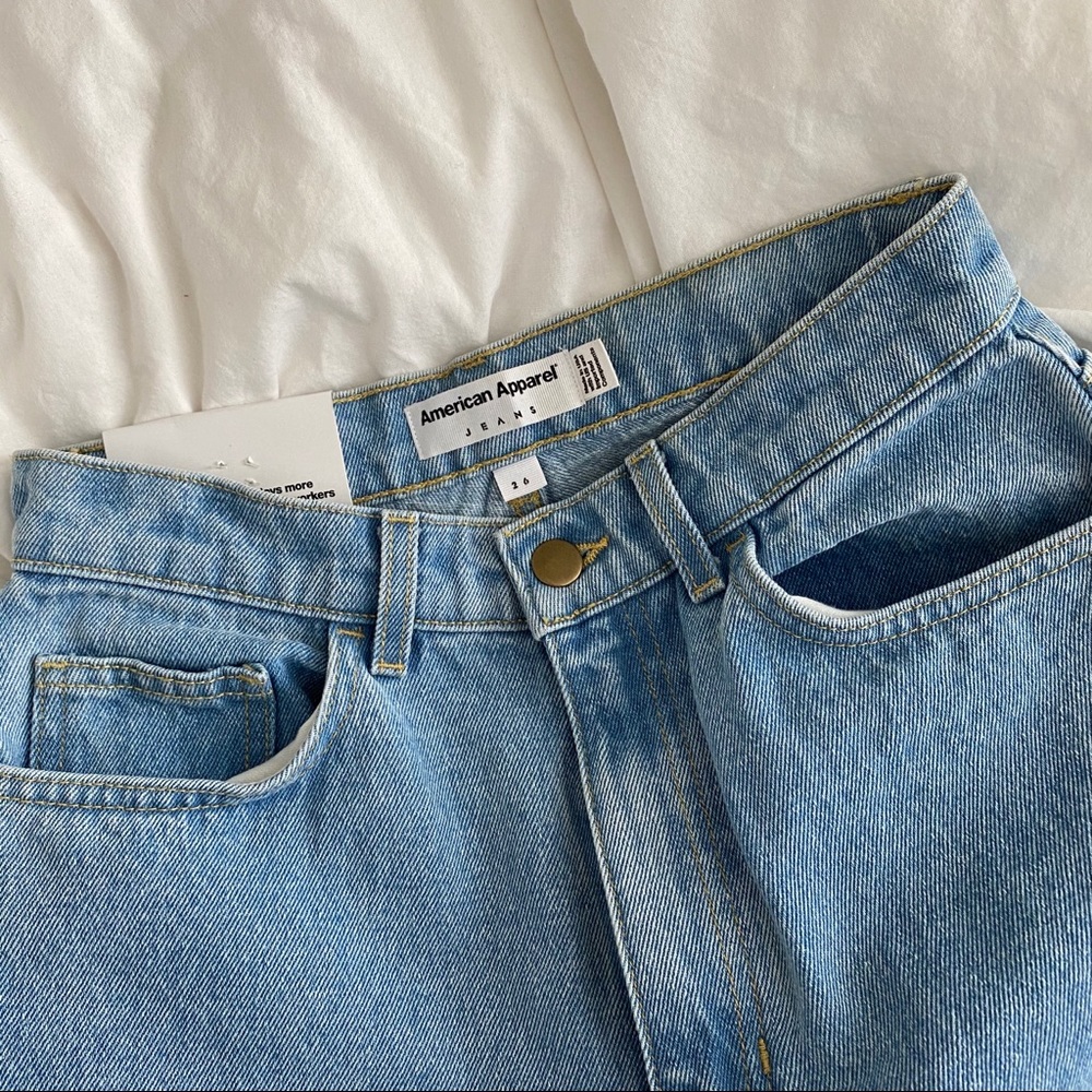 NWT Original American Apparel High Waist Mom Jeans